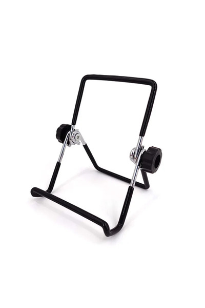 Choice حامل معدني أسود كبير محمول للأجهزة اللوحية، قابل للطي، ومرن، مناسب لأج...