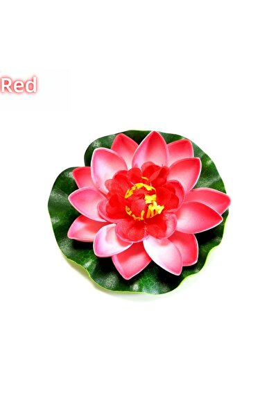 Choice زهرة لوتس عائمة من الفوم بألوان متعددة نابضة بالحياة، لون أحمر، قطعة و...