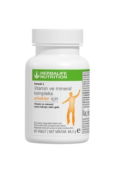 Herbalife Formula 2 Vitamin and Mineral Complex 60 Tablet Supplement for Men