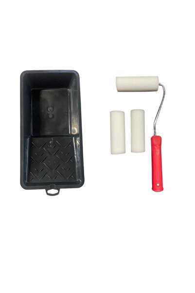 Genel Markalar Rulo Tavası Ve Metal Sünger Rulo 10 Cm 3 Lü + Tava