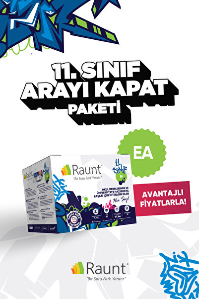 Raunt 11. Sınıf Eşit Ağırlık ARAYI KAPAT (26 Kitap, Mobil/Web) Yapay Zekalı, ...