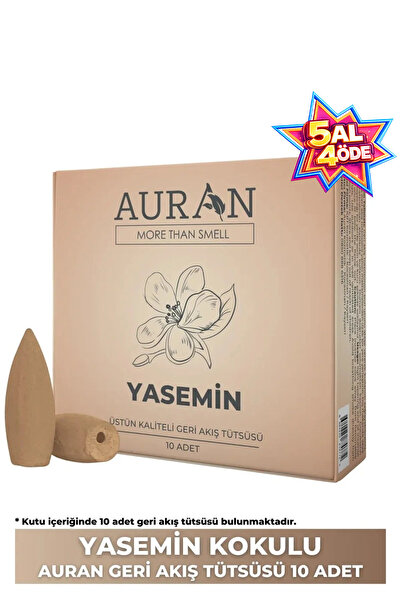 AURAN Yasemin Kokulu Geri Akış Tütsüsü konik Tütsü Jasmine Backflow Incense C...
