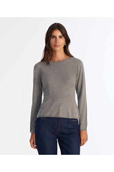 Yargıcı Regular V-Neck Long Sleeve Sweater