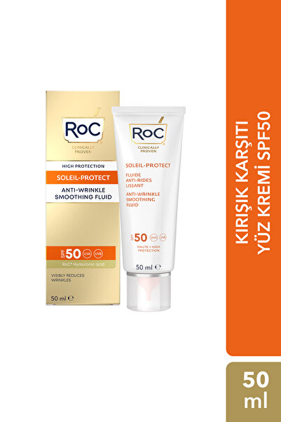 Roc Kırışıklık Karşıtı Yüz Güneş Kremi SPF50 50 ml