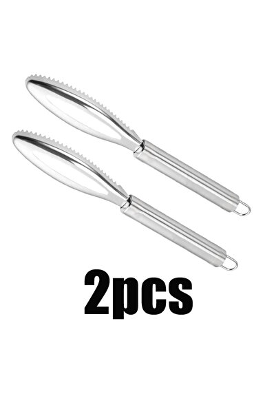 Choice قطعتان، من 1 إلى 4 قطع، مزيل قشور السمك، مصنوع من الفولاذ المقاوم للصد...