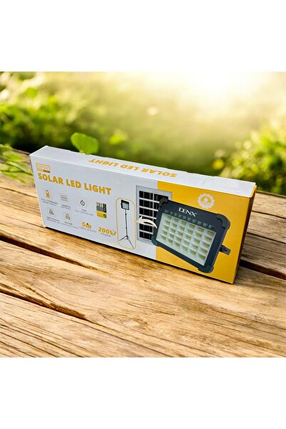 Generic DENX 200W Solar LED Flood Light Outdoor with 260 LEDs, Solar Powered,...