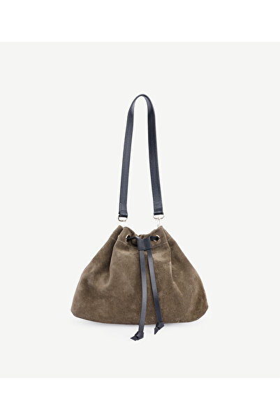 Yargıcı Suede Leather Hobo Shoulder Bag