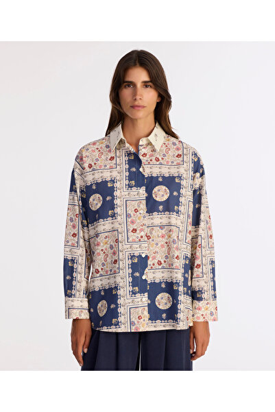 Yargıcı Boyfriend Shirt Collar Long Sleeve Shirt