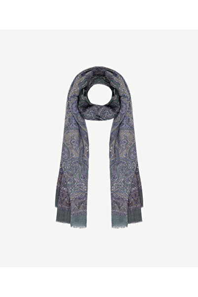 Yargıcı شال صوف منقوش بنمط عرقي