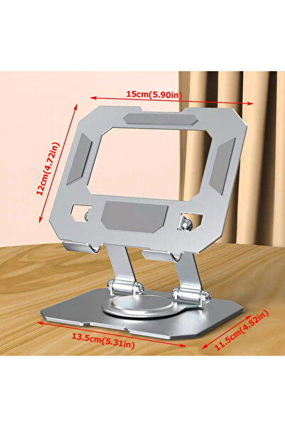 Choice حامل P2 الفضي للأجهزة اللوحية، قابل للدوران 360 درجة، قابل للتعديل وال...