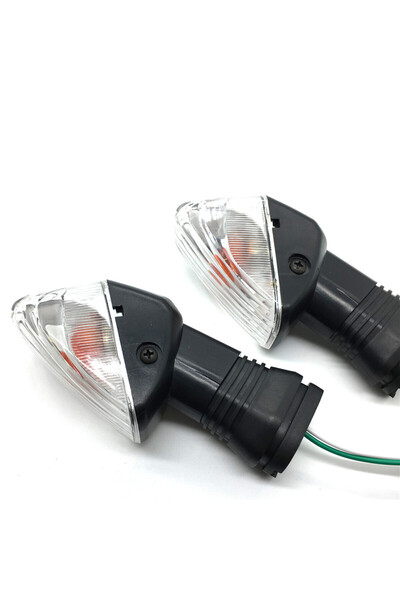 Choice إشارة انعطاف شفافة للدراجات النارية كاواساكي Z750S ZX-6R ZX-6RR KLE 50...