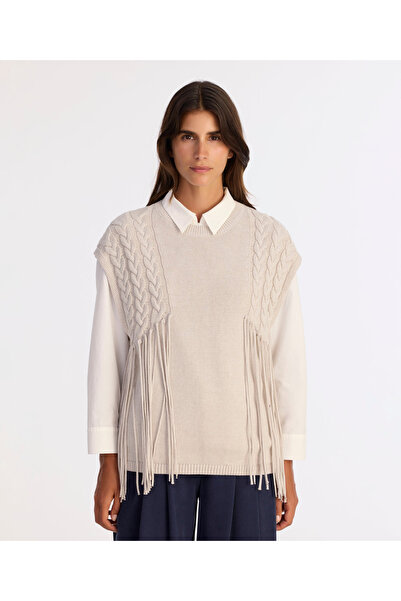 Yargıcı Regular Crew Neck Sleeveless Sweater