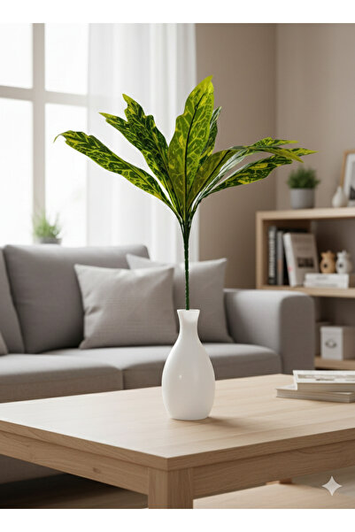 DDTREND Yapay Kılıç Aspilenyum Demeti 11 Dallı Bahçe Balkon Dekorasyon Vazo B...