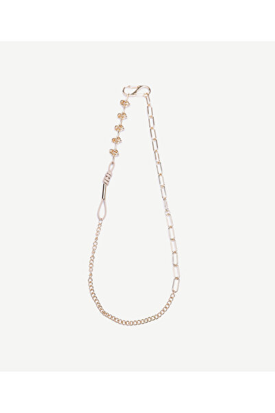 Yargıcı Chain Detailed Gold Necklace