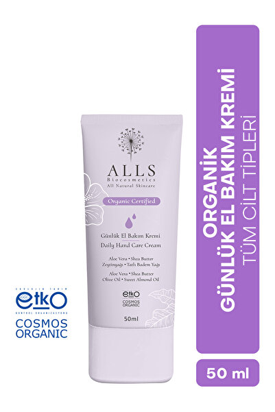 Alls Biocosmetics Organik Günlük El Bakım Kremi 50 ml