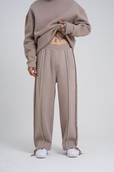 Machinist Pantaloni de trening oversize, largi, gri cool, pentru cusut pentru...