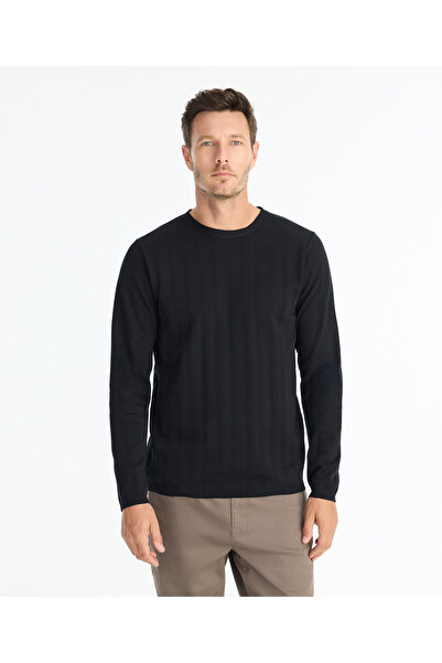 Yargıcı Regular Shirt Collar Long Sleeve Sweater