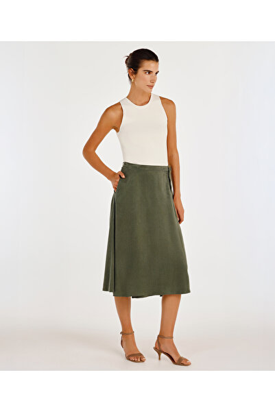 Yargıcı Flowy Midi Skirt