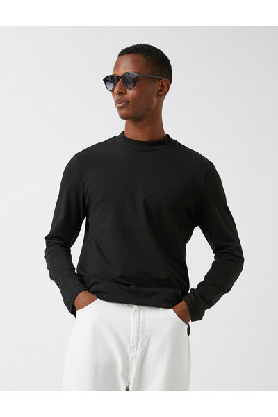 Koton Tricou cu mânecă lungă cu guler înalt