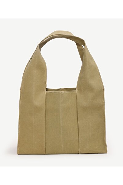 Yargıcı Küçük Boy Kanvas Pileli Çanta