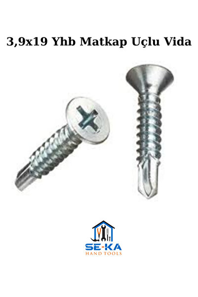 SEKA HAND TOOLS 3,9x19 Yhb Matkap Uçlu Vida-1.9 Cm Akıllı Vida 25 Adet
