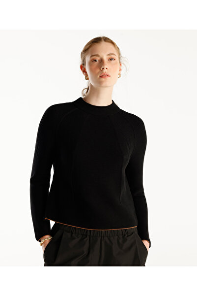 Yargıcı Stand Collar Raglan Sleeve Sweater