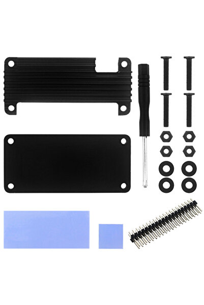 Choice علبة ألومنيوم سوداء اللون بقدرة 2 واط لجهاز Raspberry Pi Zero، مزودة ب...