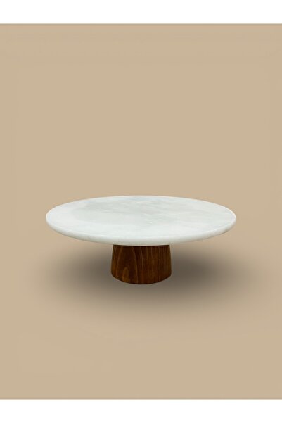 FARALYAHOME Suport pentru tort 25 CM alb - MERMER