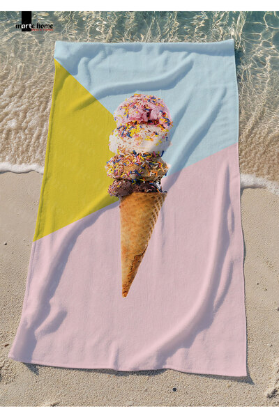 Marte Home آيس كريم - منشفة شاطئ مطبوعة