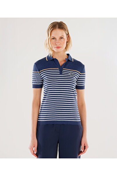 Yargıcı تريكو بياقة بولو وأكمام قصيرة