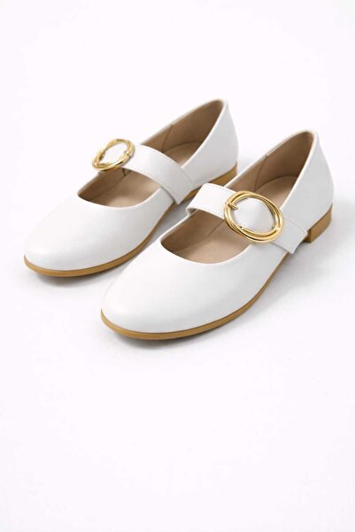 Slipcat حذاء باليرينا نسائي مريح للاستخدام اليومي مع حزام سميك