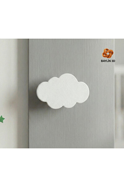 Baylin3D Bulut Görünümlü Dolap Kulpu , Modern , Dayanıklı - Tekli (30mm vida ...