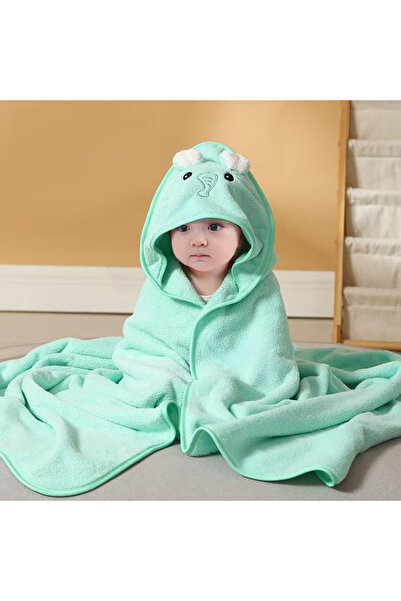 Choice1 رداء حمام للأطفال الرضع باللون الأخضر، منشفة حمام للأولاد والبنات، بط...