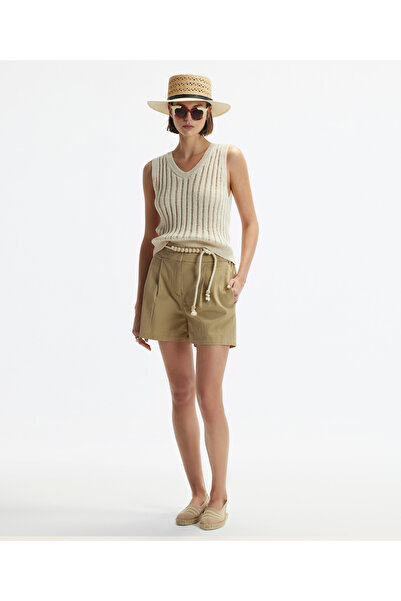 Yargıcı شورت بحزام مع جيوب جانبية