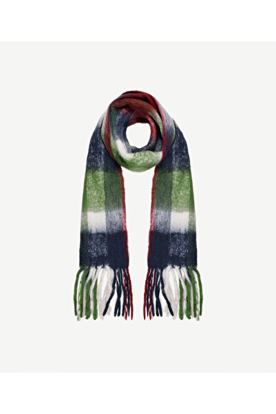 Yargıcı Çok Renkli Ve Yün İçerikli Şal