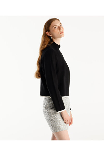 Yargıcı Long Sleeve Pullover with Stand Collar