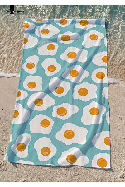 Marte Home البيض - منشفة الشاطئ المطبوعة