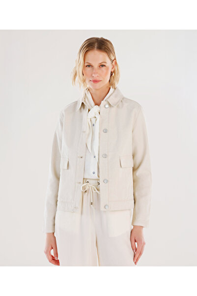 Yargıcı Cep Ve Kol Detaylı Denim Ceket