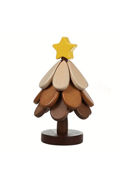 Choice M Star Wooden Christmas Tree Coaster, Creative Tree-Shaped Heat-Resist...