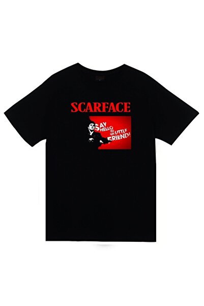 fame-stoned Scarface Toni Montana Štampano Unisex 100% pamuk Crna T-shirt