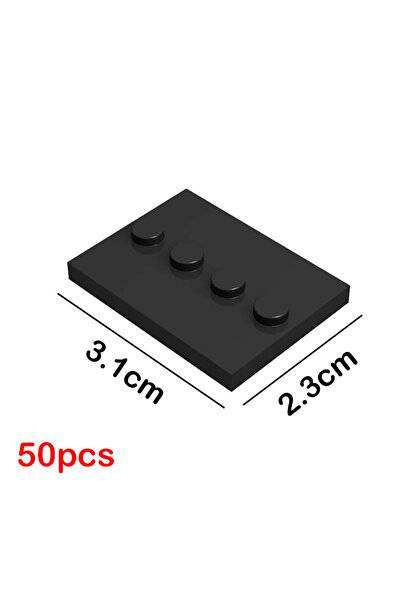 Choice ٥٠ قطعة من الطوب، ٥٠ قطعة من مجسمات المدينة، حامل، مكعبات بناء، قطع إض...