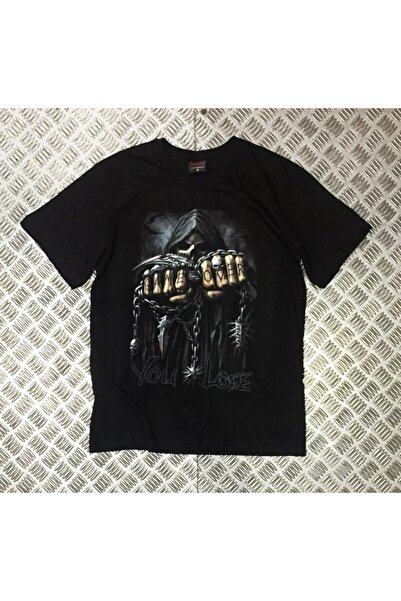 fame-stoned Μπλουζάκι Unisex 100% βαμβακερό με στάμπα κρανίου