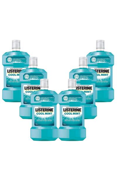 Listerine Cool Mint 1000 Ml 6 Adet Ağız Çalkalama Suyu Gargara