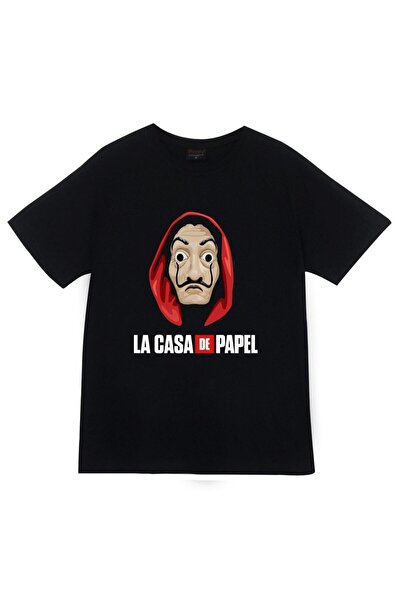 fame-stoned La Casa De Papel TV Series Printed Unisex 100% βαμβακερό μαύρο μπ...
