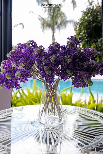 Dekorsende Yapay Sümbül Dalı Mor 65 cm