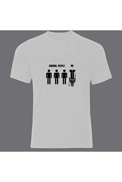 fame-stoned تي شيرت أبيض للسباحة والغوص مطبوع للجنسين مصنوع من القطن بنسبة 100%