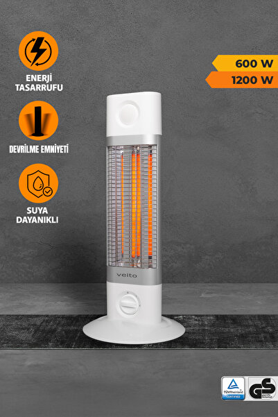 Veito Nano Sarınımlı Karbon Infrared Isıtıcı Ch1200 Lt Beyaz
