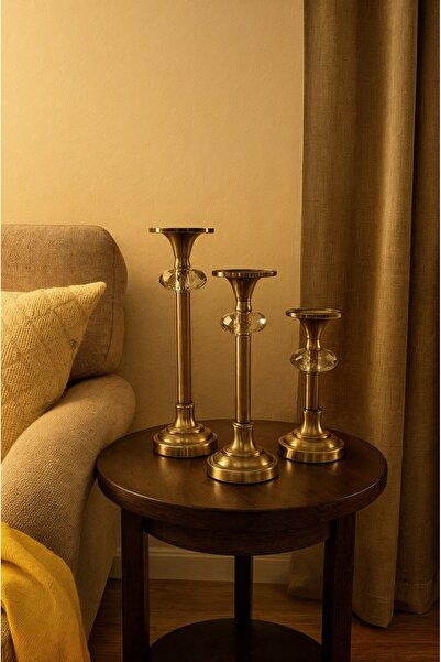 AbajurAksesuar ESKİTME 3 LÜ MUMLUK