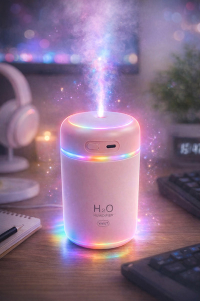 ARVALE Mini Ultrasonik Hava Nemlendirici USB Kablolu