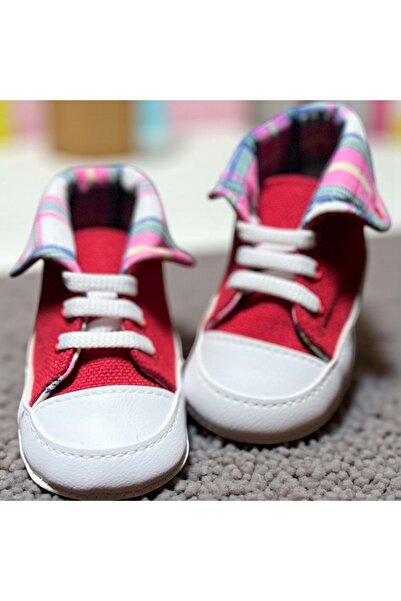 NECİXS BEBEE Eco-Leather Sports Booties Red